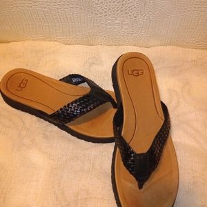 UGG leather sandals. Size 5.5 excellent condition